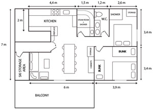 The Floor Plan of the Courchevel Chalet